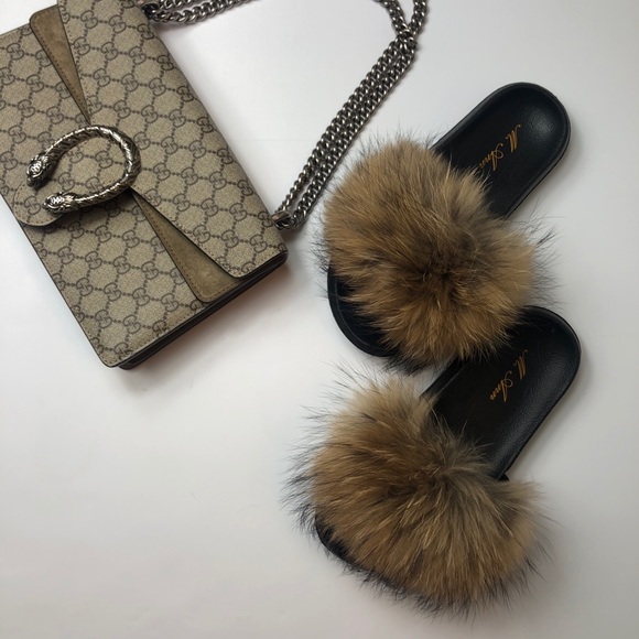 New arrivals fluffy slippers tan - Picture 4 of 5